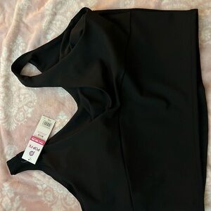 POP Fit Sleek Black Crop Top